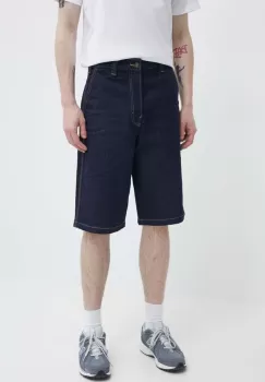 Dickies pantaloni scurti jeans MADISON barbati, culoarea albastru marin, DK0A4YSY imagine