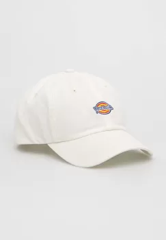 Dickies sapca de baseball din bumbac culoarea alb, cu imprimeu imagine