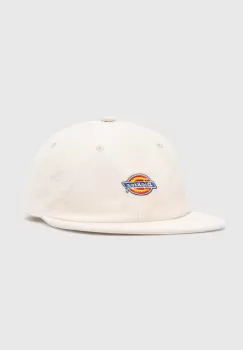 Dickies sapca de baseball din catifea CHASE CITY CAP culoarea alb, cu imprimeu, DK0A4YPJ imagine