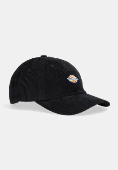 Dickies sapca de baseball din catifea culoarea negru, cu imprimeu, DK0A4ZAYBLK1 imagine