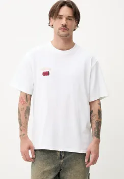 Dickies tricou din bumbac barbati, culoarea alb, cu imprimeu, DK0A4Z8T0WH1 imagine