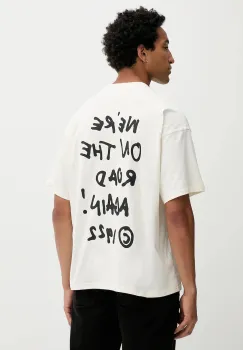 Dickies tricou din bumbac culoarea bej, cu imprimeu, DK0A87QO imagine