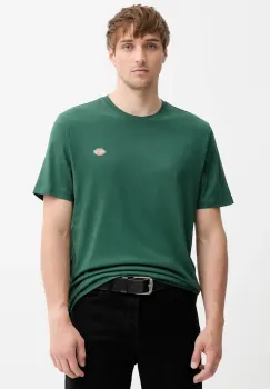 Dickies tricou din bumbac culoarea verde, cu model, DK0A4XDB imagine