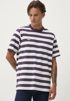 Dickies tricou din bumbac culoarea violet, modelator imagine