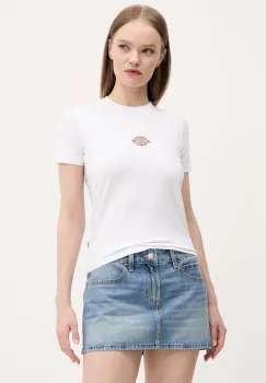 Dickies tricou femei, culoarea alb, DK0A4ZAO0WH1 imagine
