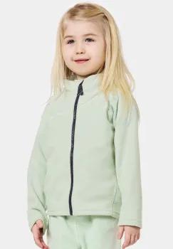 Didriksons bluza copii MONTE KIDS FULLZIP culoarea roz, neted imagine