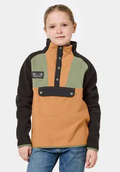 Didriksons bluza copii YOKTO K 1/ BTN culoarea bej, neted, 505441 imagine