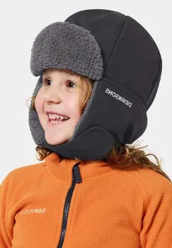 Didriksons caciula copii BIGGLES CAP culoarea negru imagine
