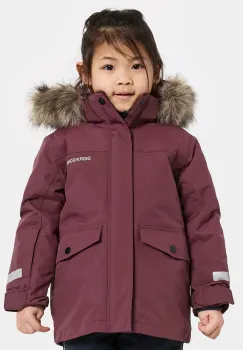 Didriksons geaca copii BJARVEN KIDS PARKA 4 culoarea bordo, 505991 imagine