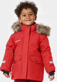 Didriksons geaca copii BJARVEN KIDS PARKA 4 culoarea rosu, 505991 imagine