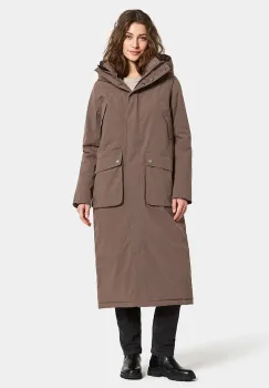 Didriksons geaca de ploaie MELODY culoarea maro, de tranzitie, 505851 imagine