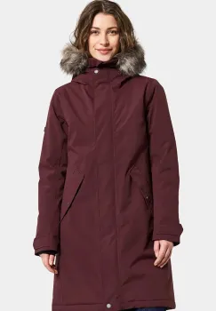 Didriksons geaca ERNA culoarea bordo, de iarna, 505853 imagine