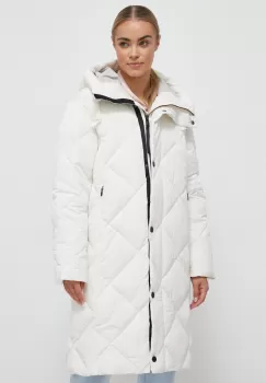 Didriksons geaca femei, culoarea alb, de iarna imagine