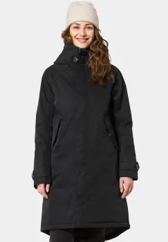 Didriksons geaca LUNA culoarea negru, de iarna, oversize, 505930 imagine