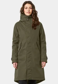 Didriksons geaca LUNA culoarea verde, de iarna, oversize, 505930 imagine