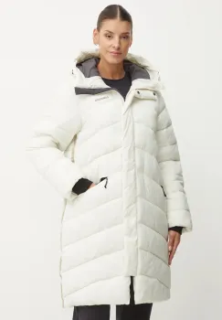 Didriksons geaca MARION femei, culoarea alb, de iarna, 505408 imagine