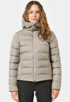 Didriksons geaca TEJLA culoarea bej, de iarna, 505887 imagine