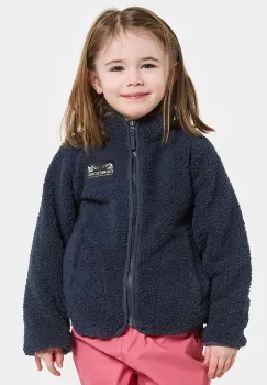 Didriksons hanorac fleece GIBBS KIDS FULLZIP 2 culoarea bleumarin, uni, 505577 imagine
