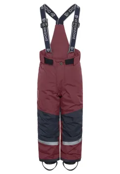 Didriksons pantaloni copii IDRE KIDS PANTS 6 culoarea bordo, 504357 imagine