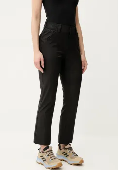 Didriksons pantaloni MARY culoarea negru, drept, high waist, 505120 imagine