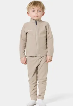 Didriksons pantaloni MONTE KIDS PANTS 9 culoarea bej, uni, 505027 imagine