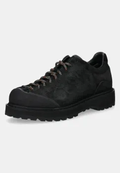 Diemme pantofi de piele intoarsa Ampezzo culoarea negru, DI24SPAMM-F01S006BLK imagine