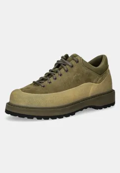 Diemme pantofi de piele intoarsa Cornaro Eyelets culoarea verde, DI25SPCOM-F05X072OLI imagine