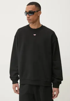 Diesel bluza S-BOXT-D SWEAT-SHIRT barbati, culoarea negru, neted, A14903.0GEAD imagine
