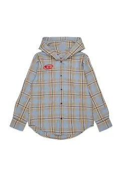 Diesel  camasa pentru copii din bumbac CHECK OVER SHIRT imagine