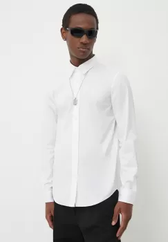 Diesel camasa S-BENNY-CL barbati, culoarea alb, cu guler clasic, slim, A10617.0QFAV imagine