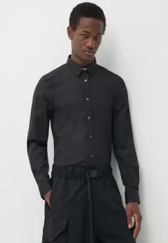 Diesel camasa S-BENNY-CL barbati, culoarea negru, cu guler clasic, slim, A10617.0QFAV imagine