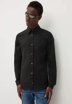 Diesel camasa S-FITTY-A barbati, culoarea negru, cu guler clasic, slim, A14635.0QFAV imagine