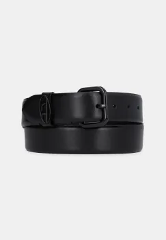 Diesel curea de piele B-1DR OVAL D LOOP culoarea negru, X10127.P6364 imagine
