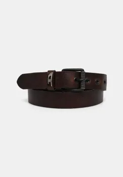 Diesel curea de piele B-DAVE II barbati, culoarea negru, X09396.P1506 imagine