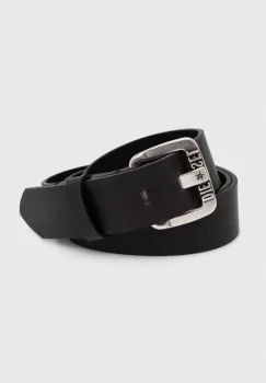 Diesel curea de piele barbati, culoarea negru imagine