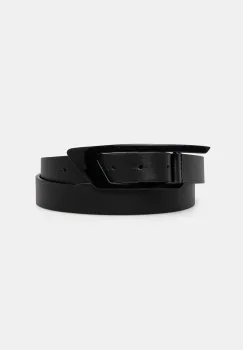 Diesel curea de piele D LOGO B-DLOGO II belt barbati, culoarea negru, X09916.PR227 imagine