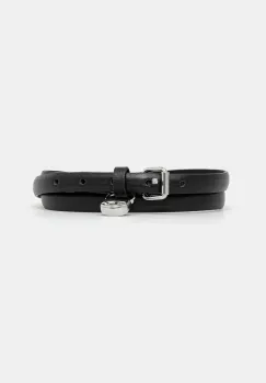 Diesel curea de piele DIESEL LOGO B-CHARM HIP culoarea negru, X09973.PR227 imagine