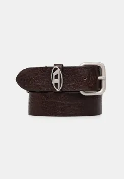 Diesel curea de piele OVAL D LOGO B-1DR OVAL D culoarea maro, X10314.PS681 imagine