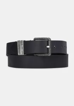 Diesel curea DIESEL LOGO B-GUARANTEE-A belt barbati, culoarea negru, X08532.PR227 imagine