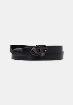 Diesel curea OVAL D LOGO B-1DR 20 belt femei, culoarea negru, X09727.P1660 imagine