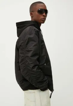 Diesel geaca bomber cu doua fete J-HELD barbati, culoarea negru, de tranzitie, oversize, A14408.0HCAS imagine