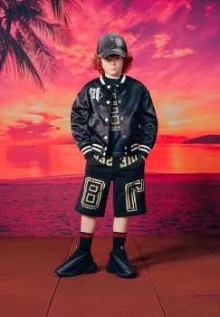 Diesel geaca bomber pentru copii JSTART JACKET culoarea negru, J02185 imagine