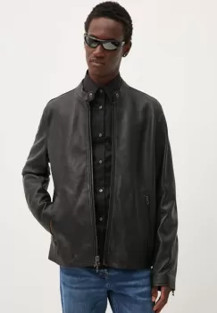 Diesel geaca de piele L-CARVER barbati, culoarea negru, de tranzitie, A14436.0AJIR imagine