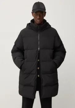 Diesel geaca de puf W-RAVEEL-LONG barbati, culoarea negru, de iarna, A14402.0GHBZ imagine
