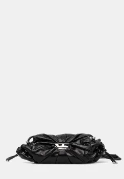 Diesel geanta de piele SCRUNCH-D culoarea negru, X10331.P1003 imagine