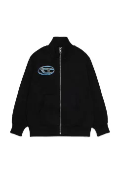 Diesel hanorac cu fermoar pentru copii din bumbac SVELLYZIP OVER SWEAT-SHIRT imagine