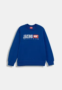 Diesel hanorac de bumbac pentru copii SDROPS OVER SWEAT-SHIRT cu imprimeu, J02483 imagine