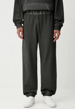Diesel pantaloni de trening din bumbac P-MARKY-CUFF-T1 culoarea gri, cu imprimeu, A19574.0IKBR imagine
