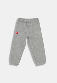 Diesel pantaloni de trening din bumbac pentru copii PXGIN TROUSERS culoarea gri, melanj, J02461 imagine