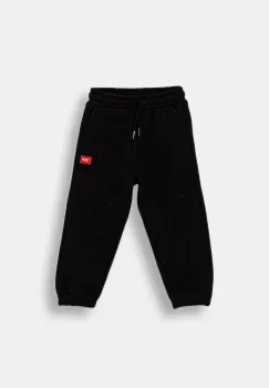 Diesel pantaloni de trening din bumbac pentru copii PXGIN TROUSERS culoarea negru, melanj, J02461 imagine